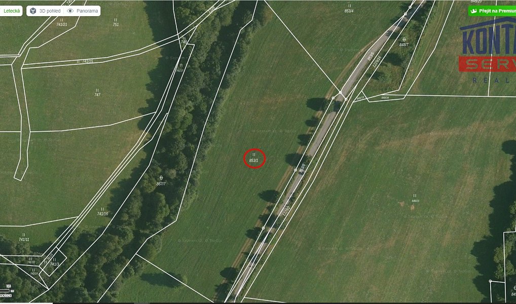 Prodej pole 9 092 m², Podkopná Lhota – náhled fotky 2