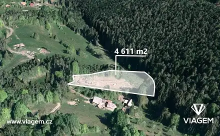 Prodej zahrady 4 611 m², Huslenky, okres Vsetín