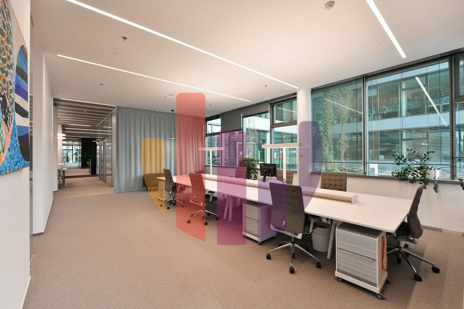 Pronájem kanceláře 1 057 m² – pohled 4