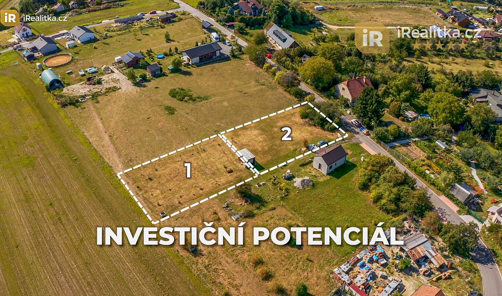 Prodej stavebního pozemku 1 910 m², Charvatce – náhled fotky 2