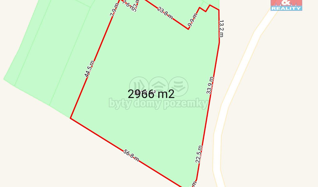 Prodej stavebního pozemku 2 966 m², Stará Voda – náhled fotky 5