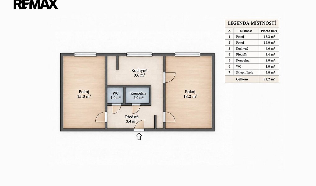 Prodej bytu 2+1 49 m², Praha – náhled fotky 2