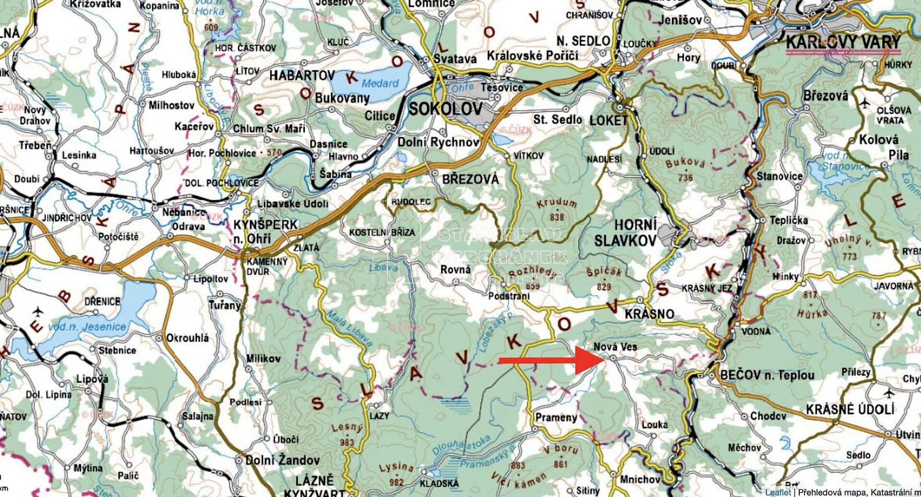 Prodej stavebního pozemku 4 929 m² – pohled 5