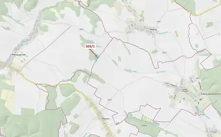 Dražba lesa 7 049 m², Hluchov