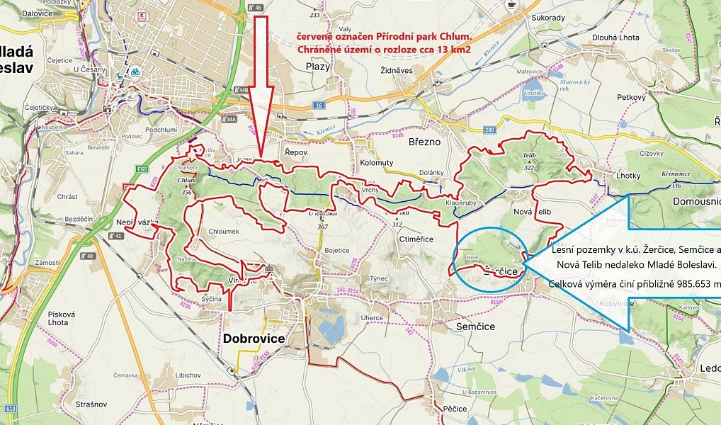Prodej lesa 985 653 m², Žerčice – náhled fotky 30