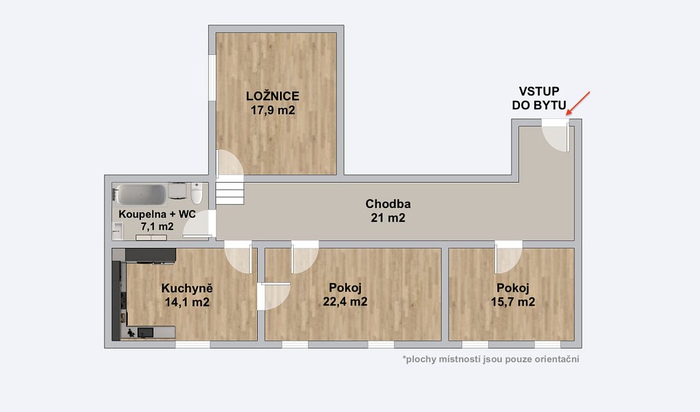 Prodej bytu 3+1 98 m², Vranov nad Dyjí – náhled fotky 24