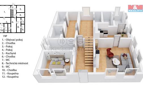 Prodej domu 290 m² s pozemkem 2 007 m², Lipová-lázně - Horní Lipová, okres Jeseník