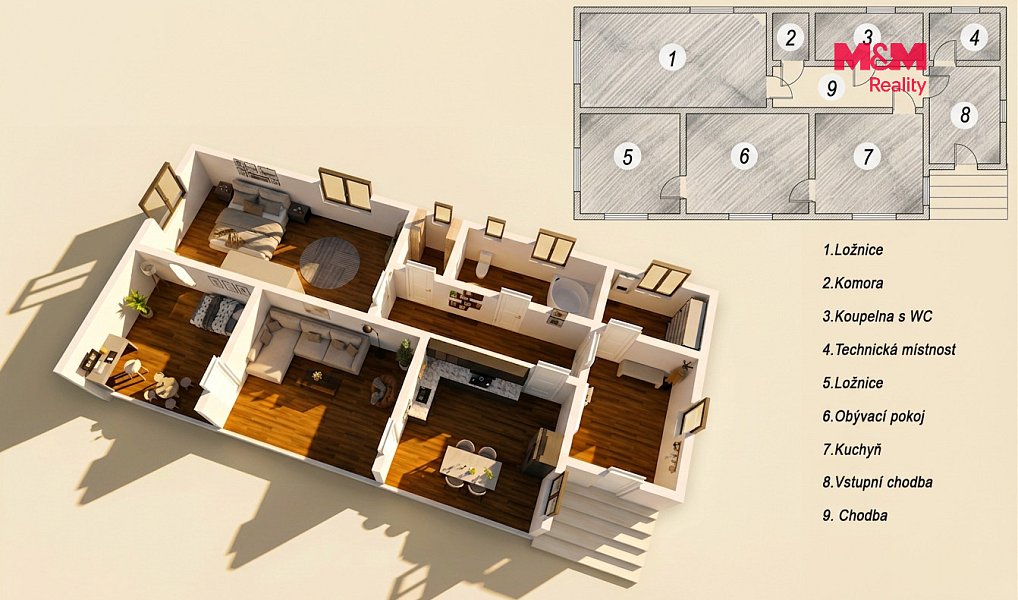 Prodej domu 106 m² s pozemkem 7 095 m², Beřovice – náhled fotky 10