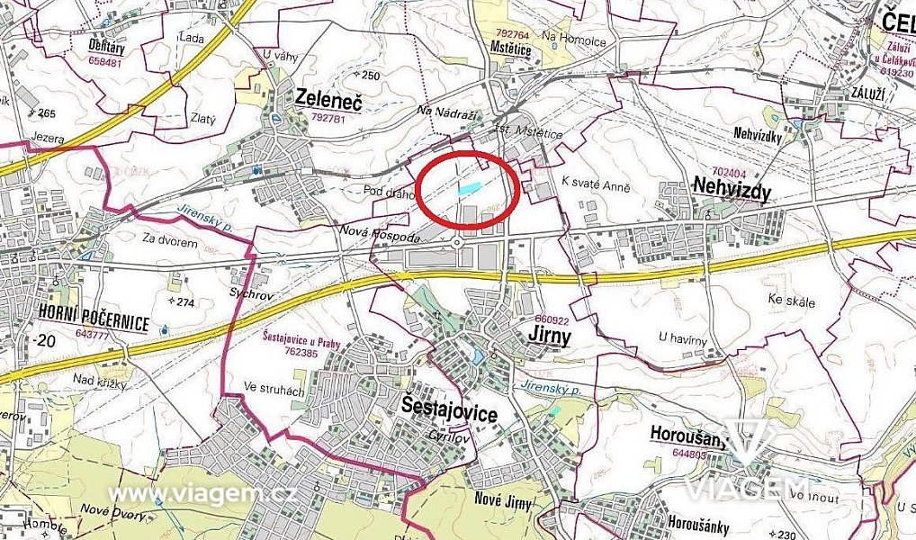 Prodej pole 1 738 m², Jirny – náhled fotky 3