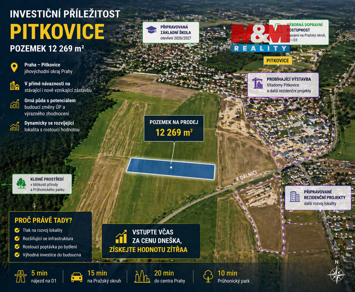 Prodej pole 12 269 m²