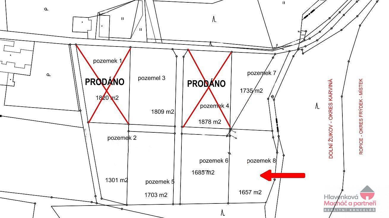 Prodej stavebního pozemku 1 657 m² – fotografie 2