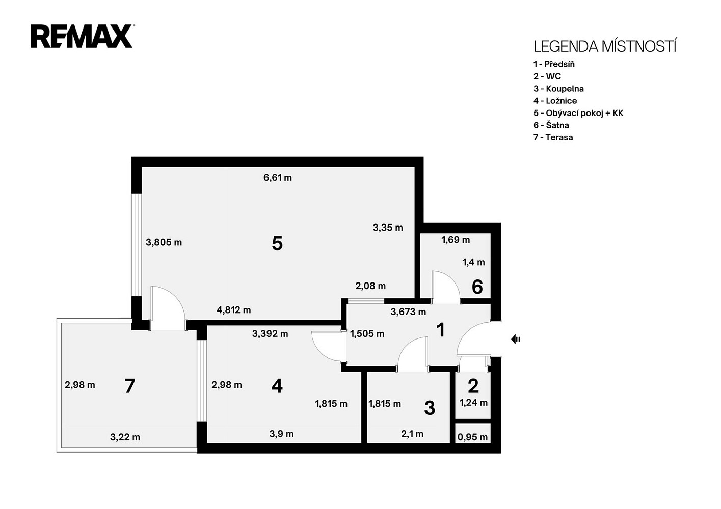 Pronájem bytu 2+kk 62 m² – fotografie 5