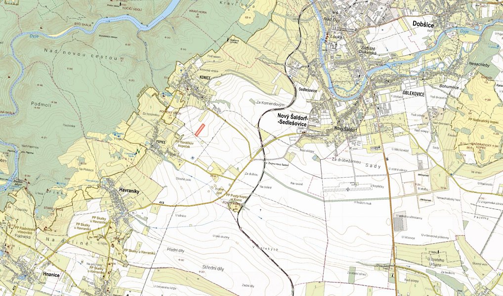 Prodej pole 5 390 m², Znojmo – náhled fotky 2