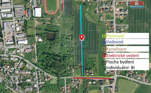 Prodej stavebního pozemku 5 402 m², Šafaříkova, Valašské Meziříčí, okres Vsetín