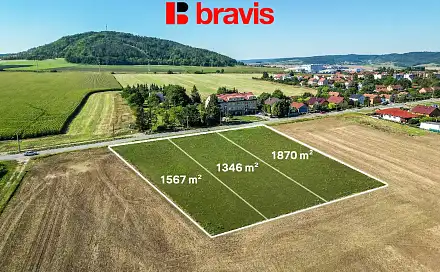 Prodej stavebního pozemku 1 567 m², Drásov, okres Brno-venkov