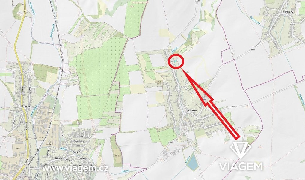 Prodej zahrady 292 m², Kostelec – náhled fotky 2