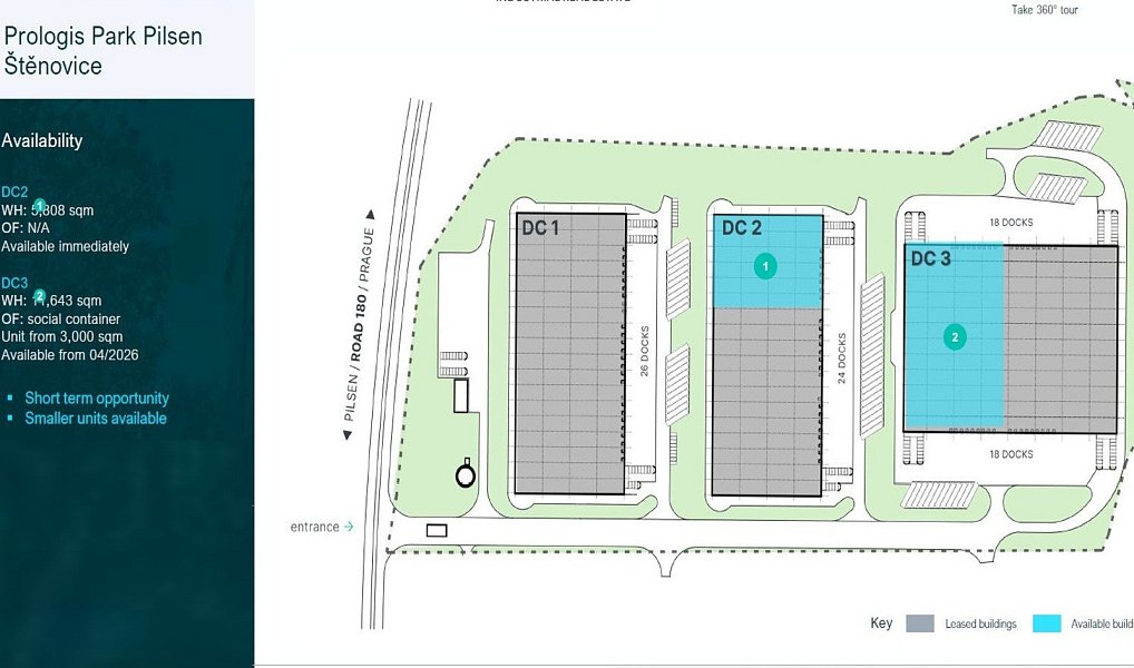 Pronájem skladovacích prostor 3 000 m², Plzeň – náhled fotky 18