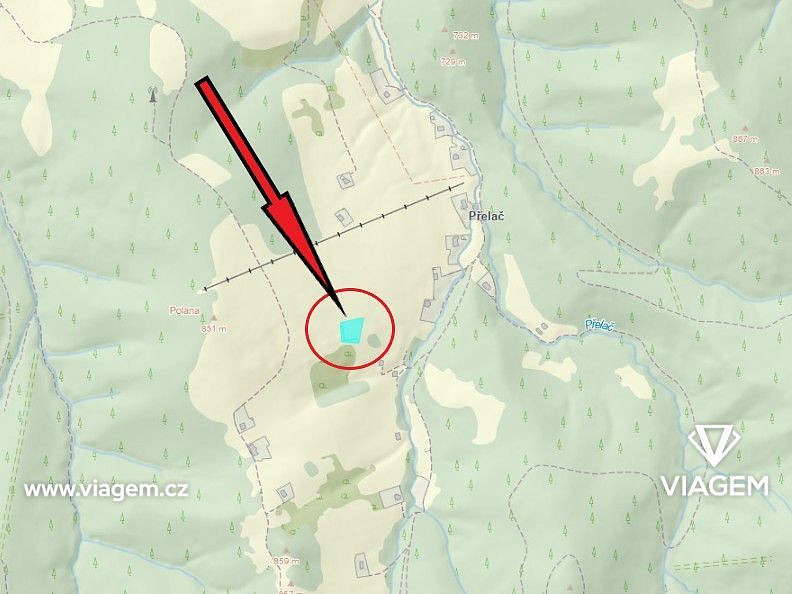 Pole 2 250 m², Podíl 33 % o výměře 750 m² – pohled 4