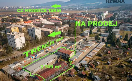 Prodej komerčního pozemku 2 749 m², Nová Dubnica, Ilava, Slovensko