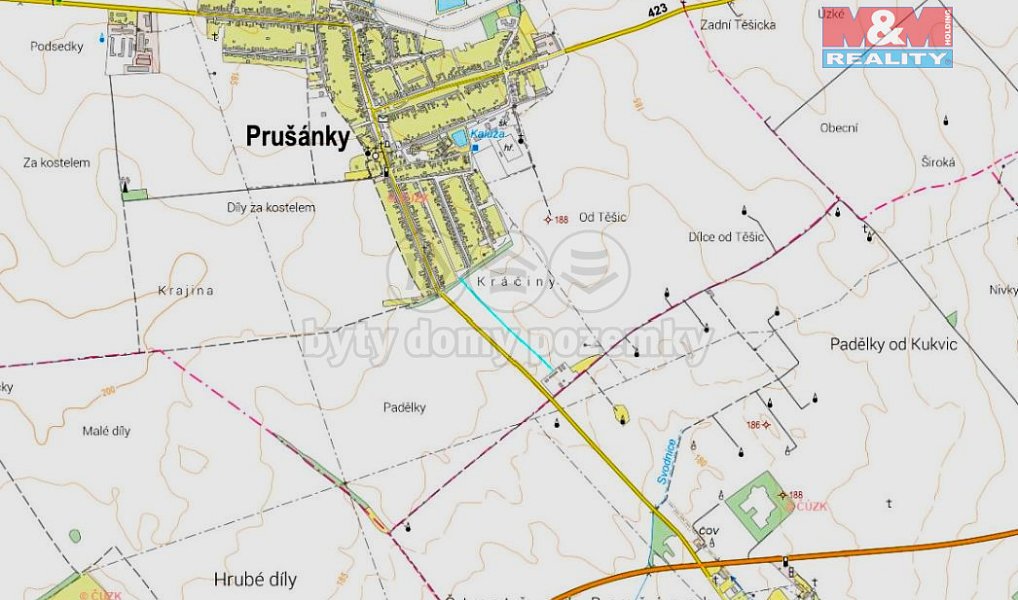 Prodej pole 410 m², Prušánky – náhled fotky 2