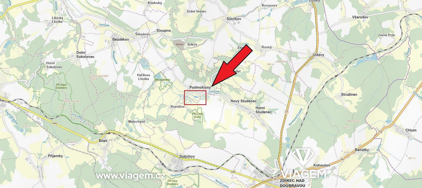 Zahrada 3 274 m² – pohled 3