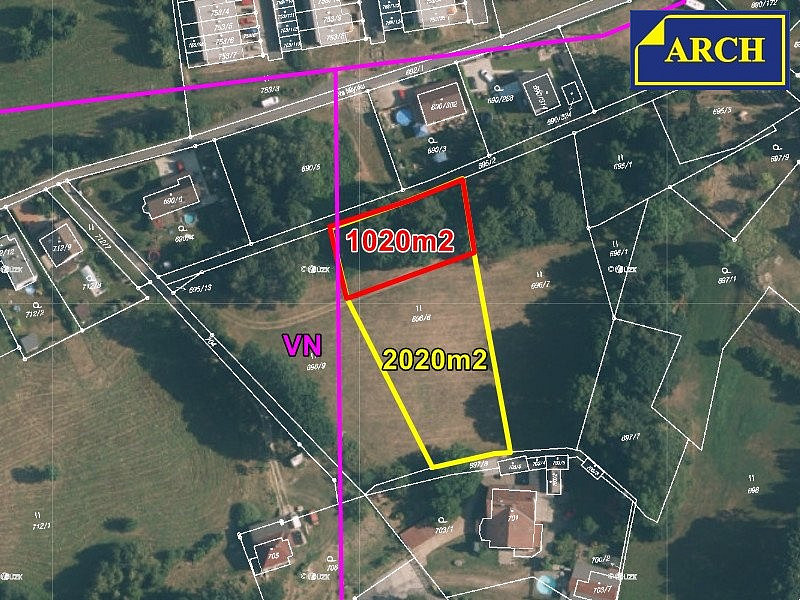Prodej stavebního pozemku 1 217 m², Liberec