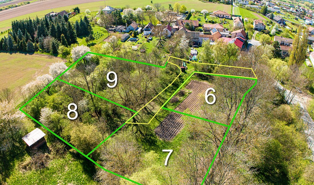 Prodej stavebního pozemku 1 265 m², Tuklaty – náhled fotky 4