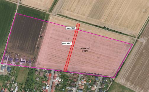 Prodej stavebního pozemku 1 521 m², Martinice, okres Kroměříž