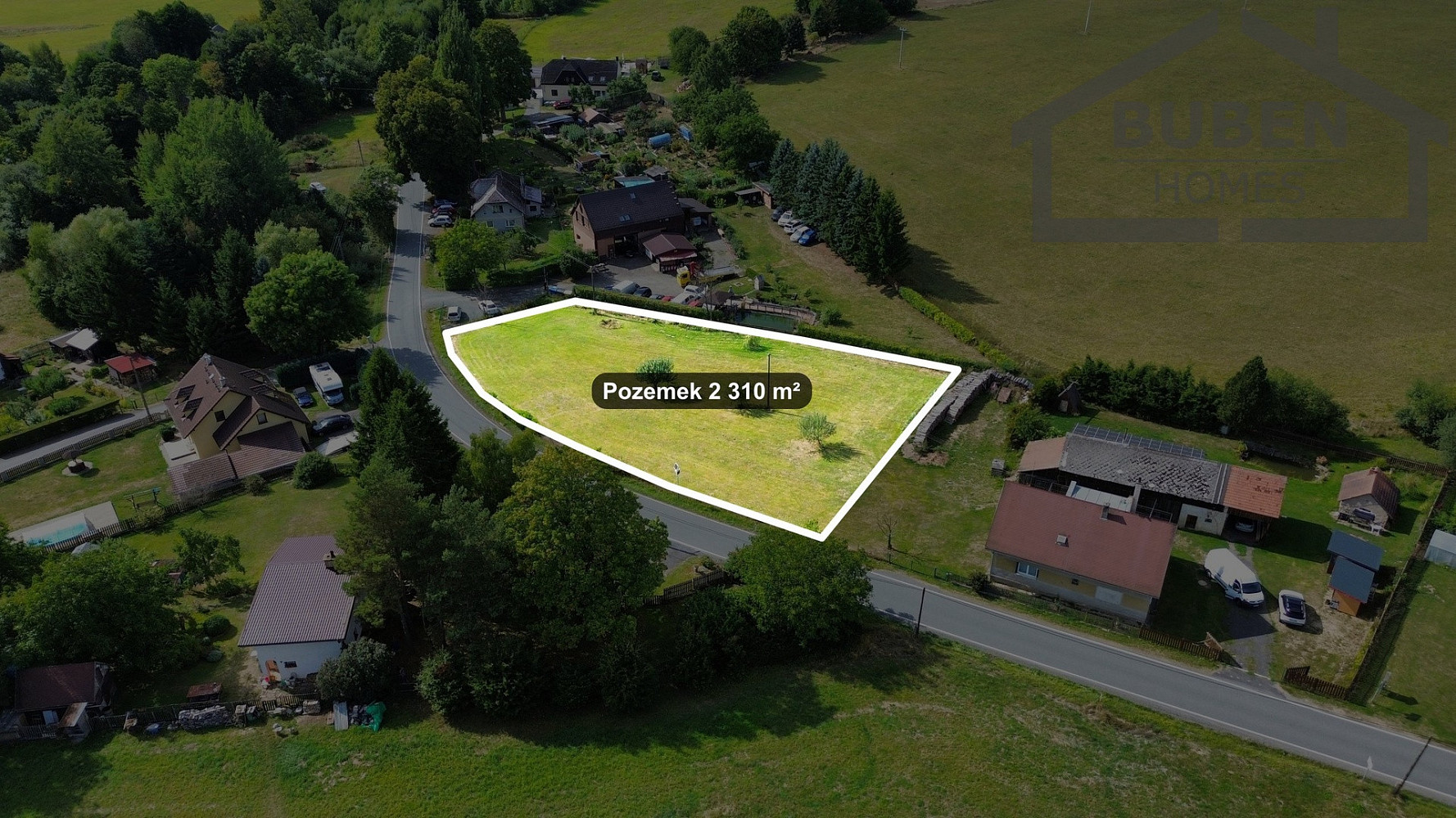 Prodej stavebního pozemku 2 310 m² – fotografie 4