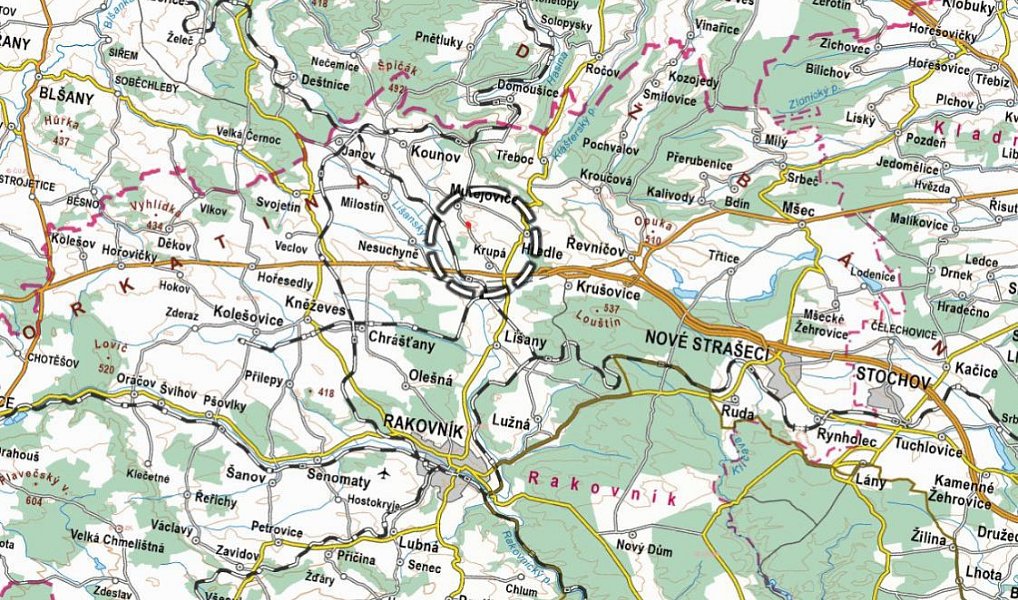 Prodej pole 4 692 m², Krupá – náhled fotky 3