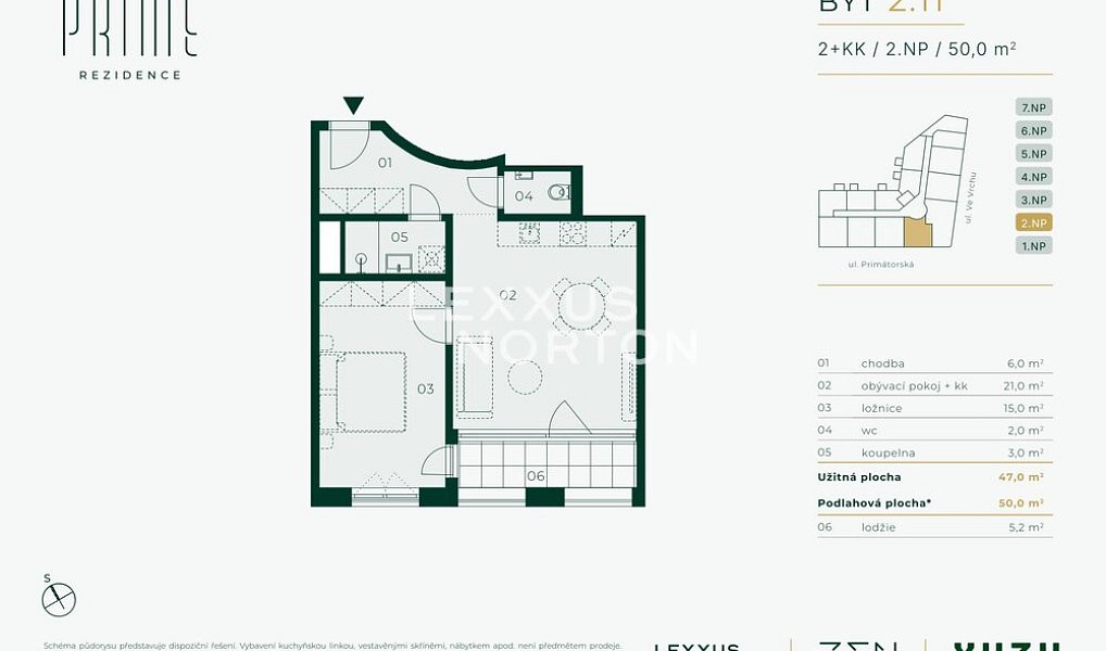Prodej bytu 2+kk 47 m², Praha – náhled fotky 7