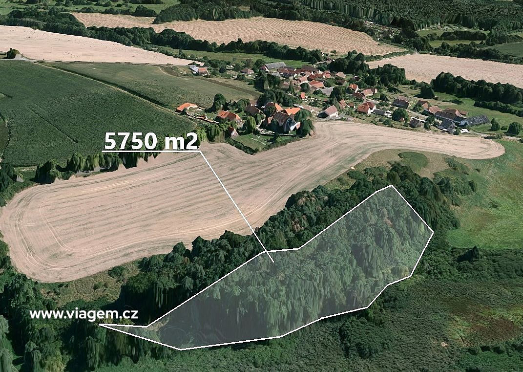 Spekulační - komerční a ostatní 5 750 m², Podíl 50 % o výměře 2 875 m² – pohled 2