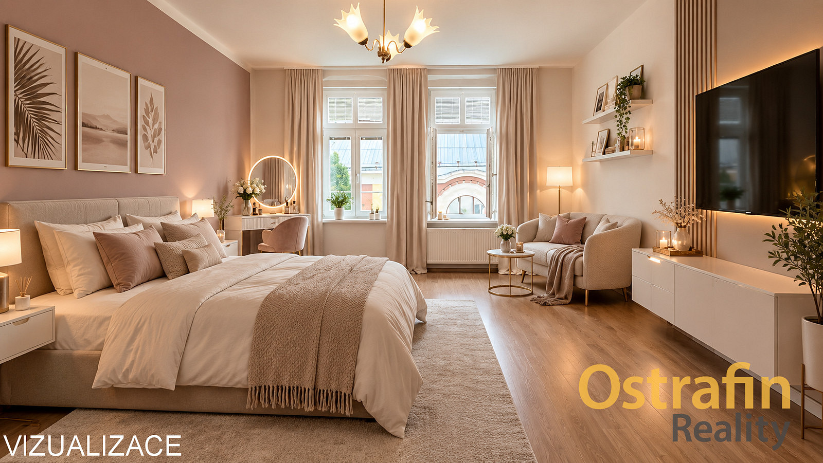 Pronájem bytu 1+1 52 m²