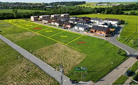 Prodej stavebního pozemku 520 m², Jiřího Štaidla, Prostějov - Vrahovice