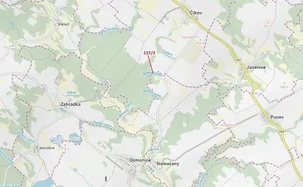 Dražba louky 510 m², Čikov