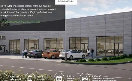 Pronájem výrobních prostor 2 200 m², Rybníky V, Zlín