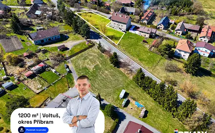 Prodej stavebního pozemku 1 200 m², Rožmitál pod Třemšínem, okres Příbram
