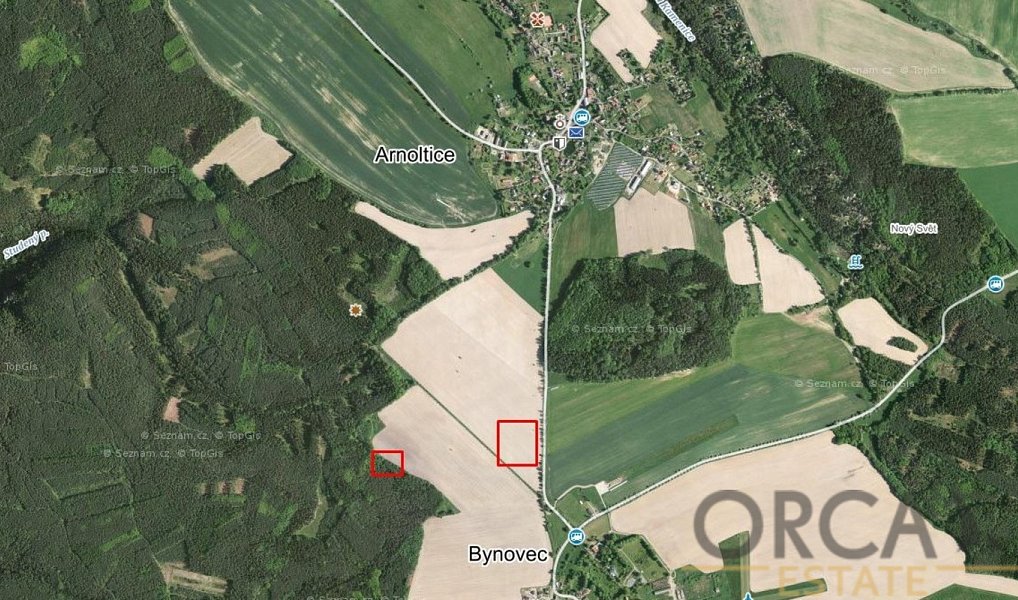 Prodej pole 2 916 m², Arnoltice – náhled fotky 3