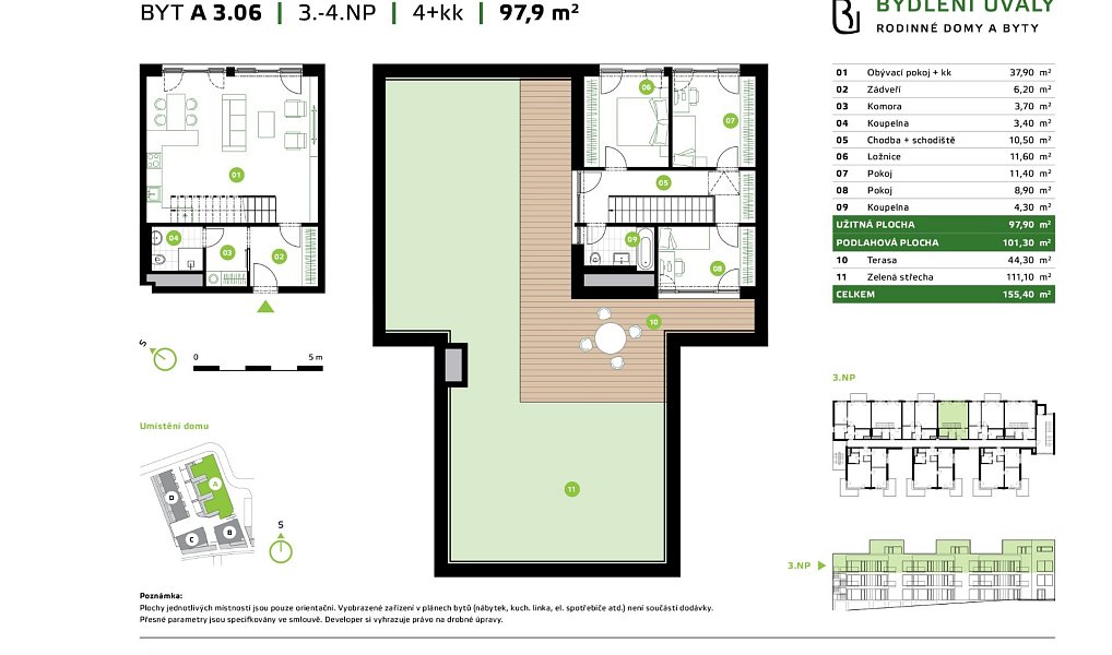 Prodej bytu 4+kk 101 m², Úvaly – náhled fotky 2