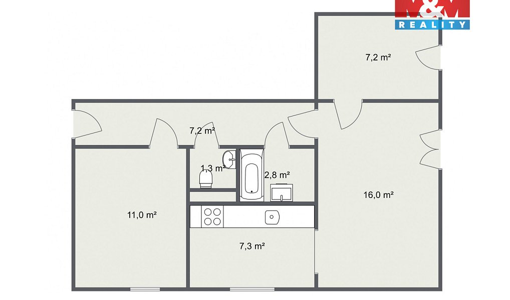 Prodej bytu 3+1 55 m², Nová Ves – náhled fotky 17