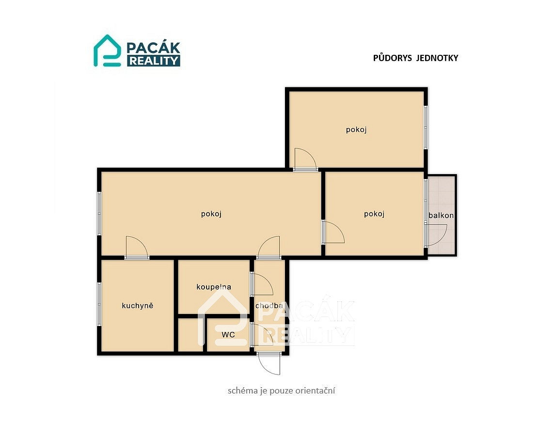 Prodej bytu 3+1 63 m² – fotografie 4