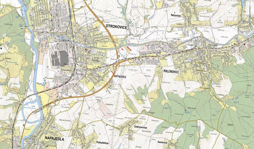 Prodej pole 6 293 m², Otrokovice – náhled fotky 3