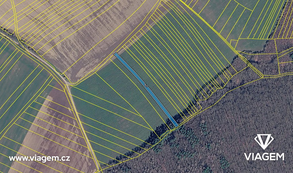Prodej pole 838 m², Dobrkovice – náhled fotky 4