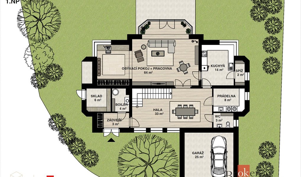 Prodej domu 258 m² s pozemkem 1 347 m², Praha – náhled fotky 9