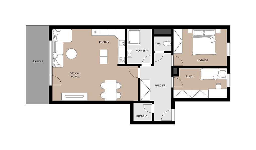 Prodej bytu 3+kk 79 m², Praha – náhled fotky 12