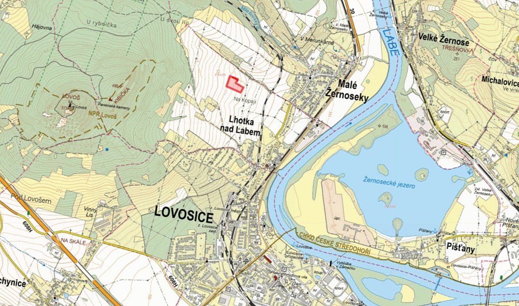 Prodej pole 4 697 m², Lhotka nad Labem – náhled fotky 3