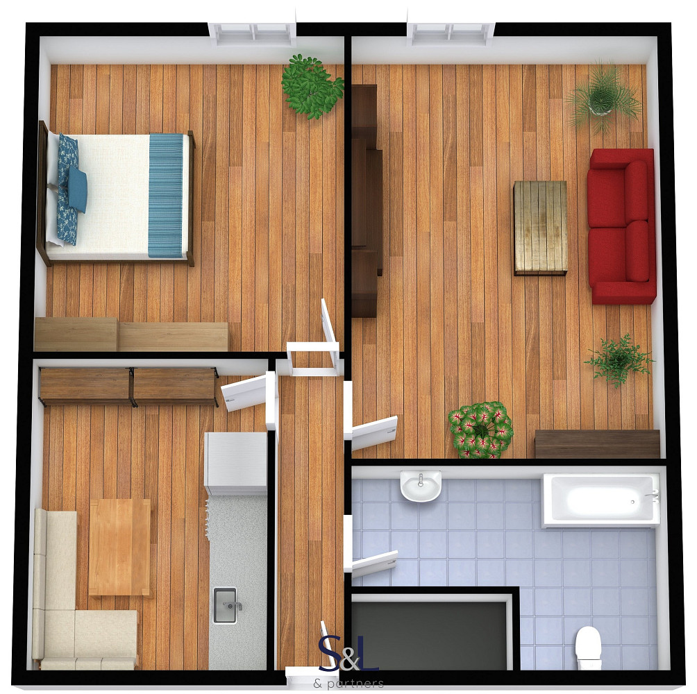 Pronájem bytu 2+1 59 m² – fotografie 4