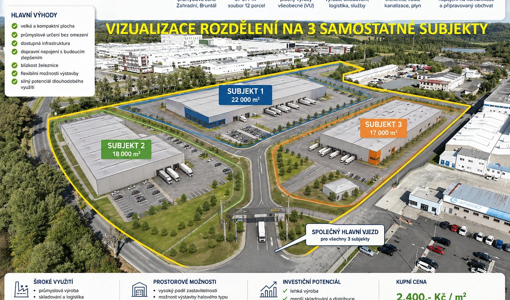 Prodej komerčního pozemku 57 077 m², Bruntál – náhled fotky 7