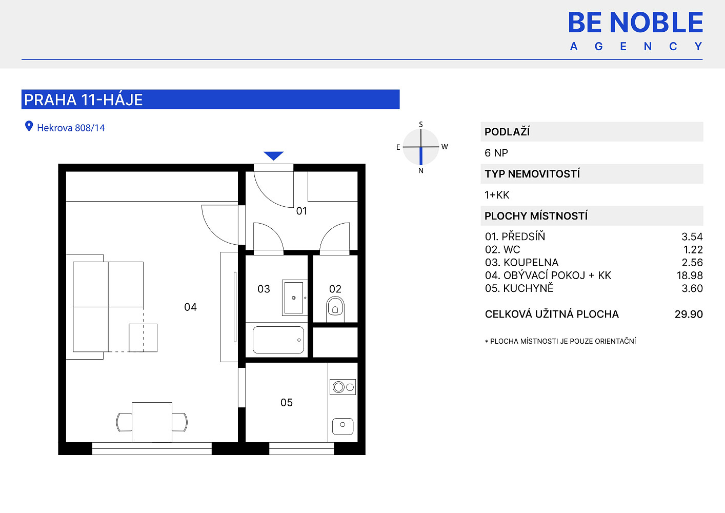Prodej bytu 1+1 30 m² – fotografie 3
