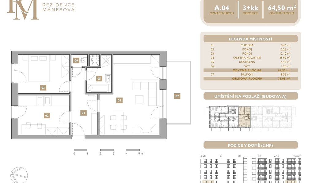Prodej bytu 3+kk 65 m², Lipník nad Bečvou – náhled fotky 2
